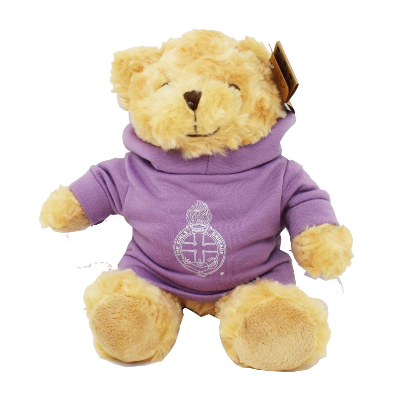 20cm Purple Hoodie Teddy Bear