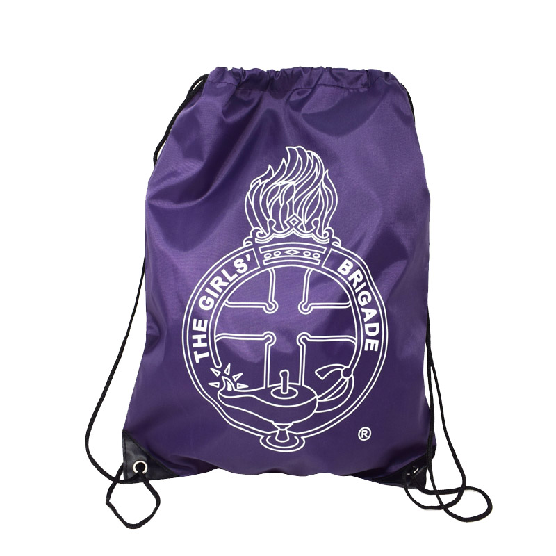 Purple Drawstring Gym Bag
